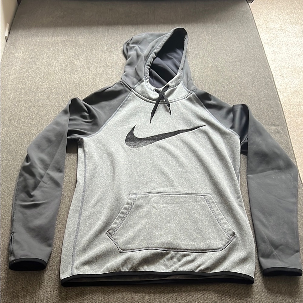 Nike Gray and Black Hoodie